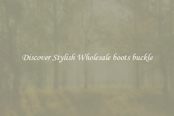 Discover Stylish Wholesale boots buckle