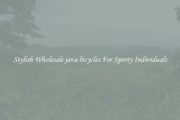 Stylish Wholesale java bicycles For Sporty Individuals