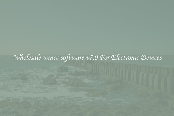 Wholesale wincc software v7.0 For Electronic Devices