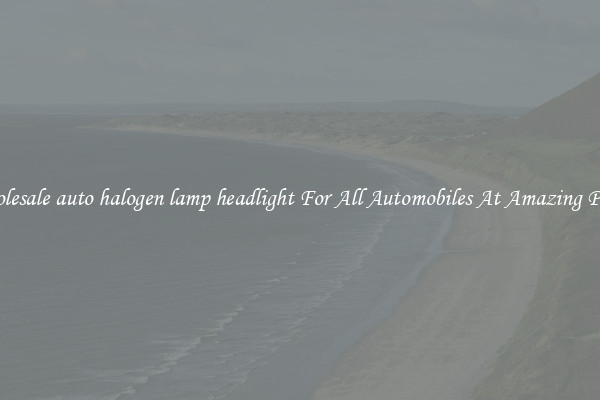 Wholesale auto halogen lamp headlight For All Automobiles At Amazing Prices