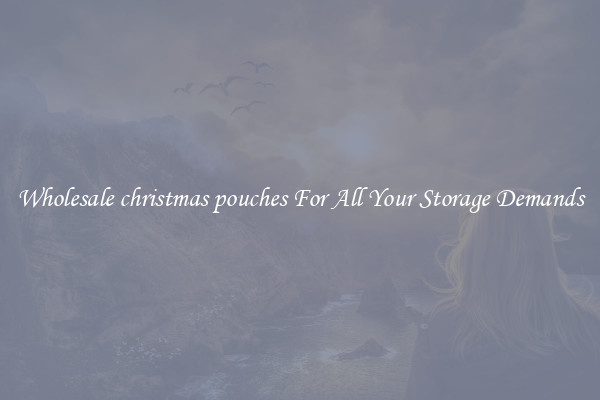 Wholesale christmas pouches For All Your Storage Demands