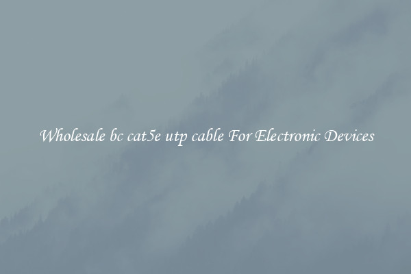 Wholesale bc cat5e utp cable For Electronic Devices