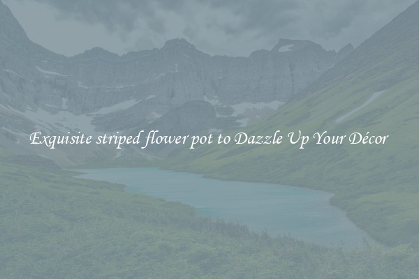 Exquisite striped flower pot to Dazzle Up Your Décor 