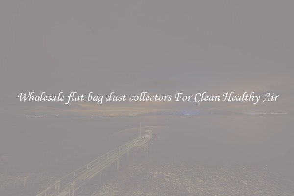 Wholesale flat bag dust collectors For Clean Healthy Air