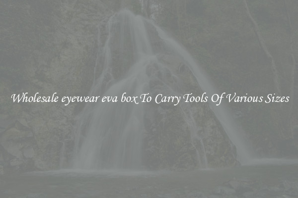 Wholesale eyewear eva box To Carry Tools Of Various Sizes