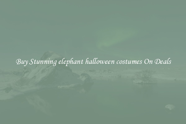 Buy Stunning elephant halloween costumes On Deals