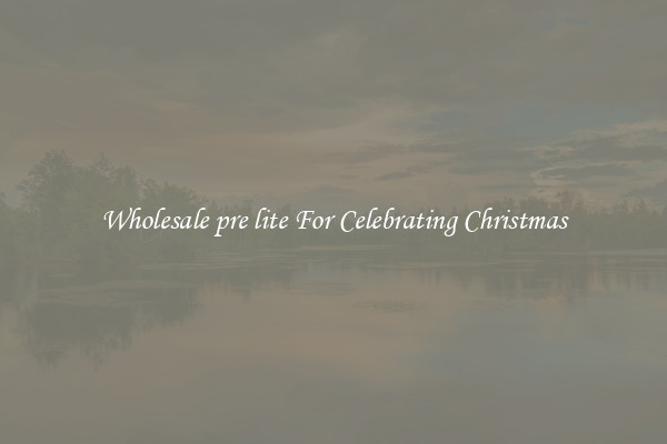 Wholesale pre lite For Celebrating Christmas